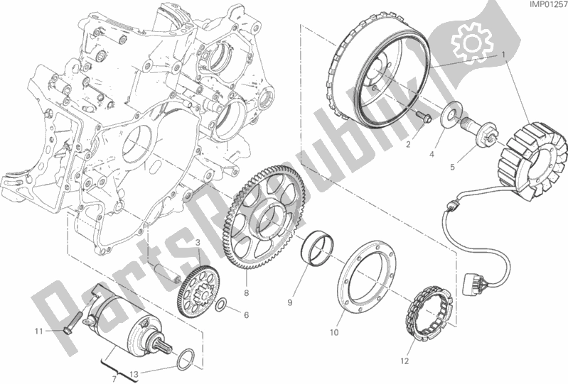 Todas las partes para Arranque Eléctrico Y Encendido de Ducati Superbike Panigale V2 955 2020